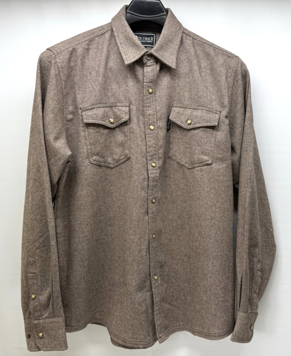 Outback Trading Co Men's Large Declan Brown Shirt Jacket 42240-BRN